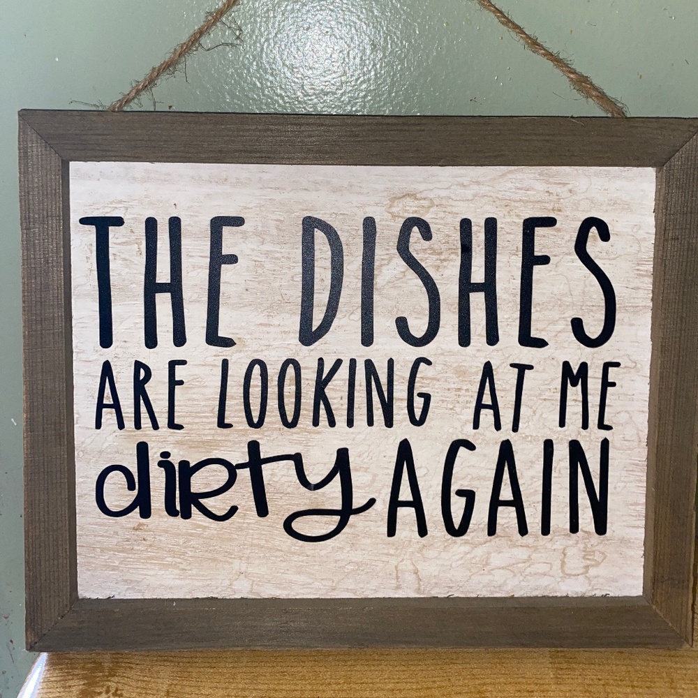 Homemade sign